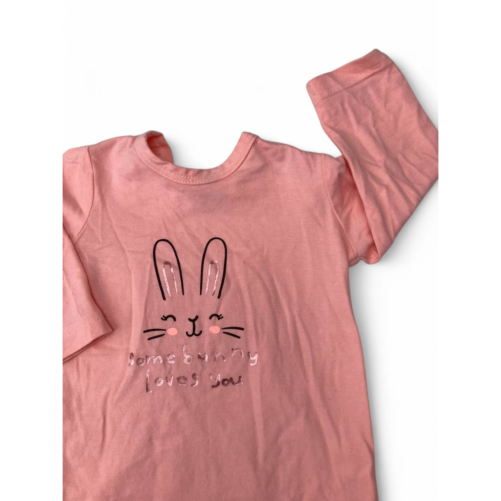 1-3M Coral "Some Bunny Loves You" Onesie - Woolworths
