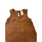 3-6M Brown Mock Suede Tunic Dress - 123
