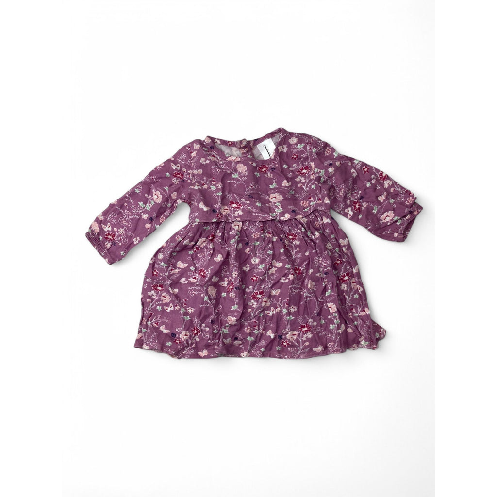 3-6M Lilac Viscose Tunic Dress - OneTwoThree