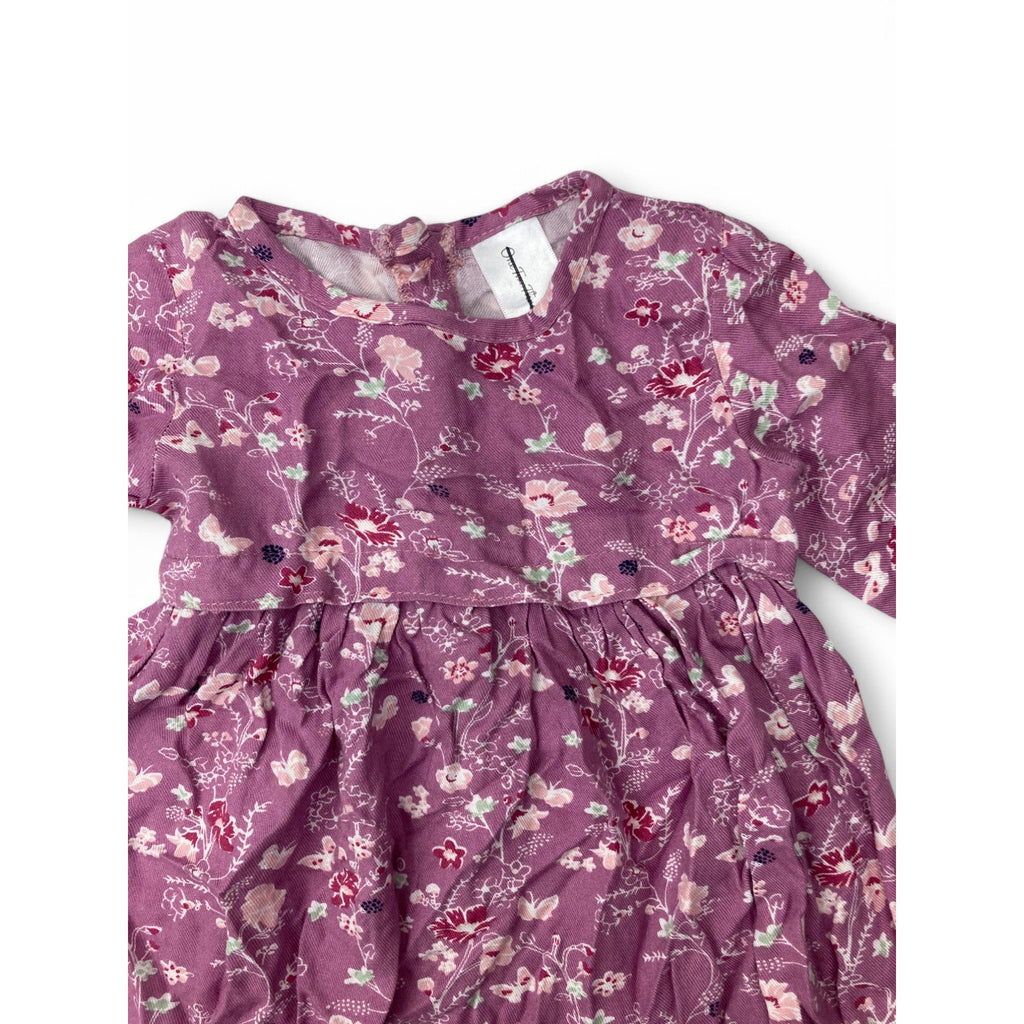 3-6M Lilac Viscose Tunic Dress - OneTwoThree