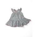 9-12M Pastel Geometric Print Tiered Cotton Dress - 123