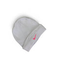 NB White & Pink Logo Beanie - Nike