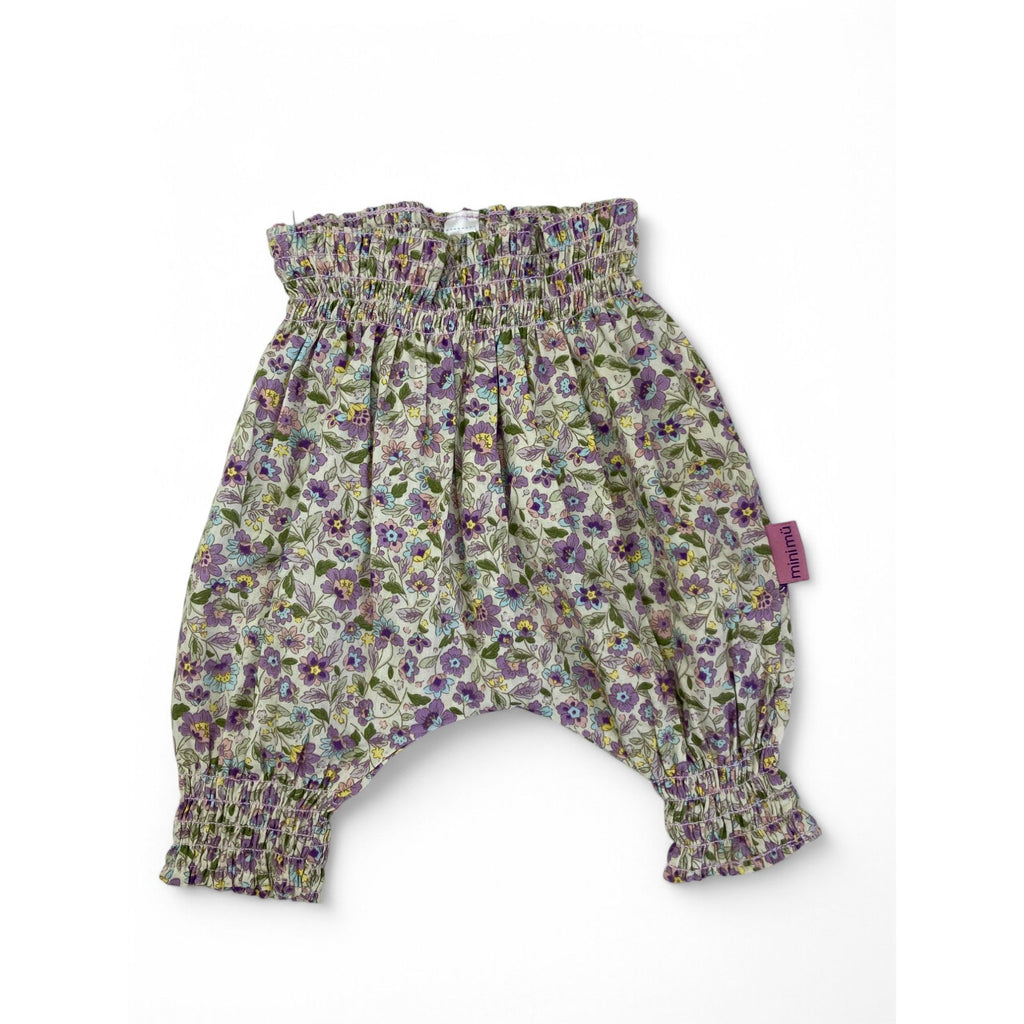 0-3M Pastel Floral Harem Pants - Mu & Me