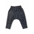 0-3M Grey & Black Leopard Harem Leggings - Cotton On