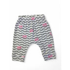 1-3M White, Grey & Pink Chevron Leggings - Woolworths