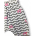 1-3M White, Grey & Pink Chevron Leggings - Woolworths