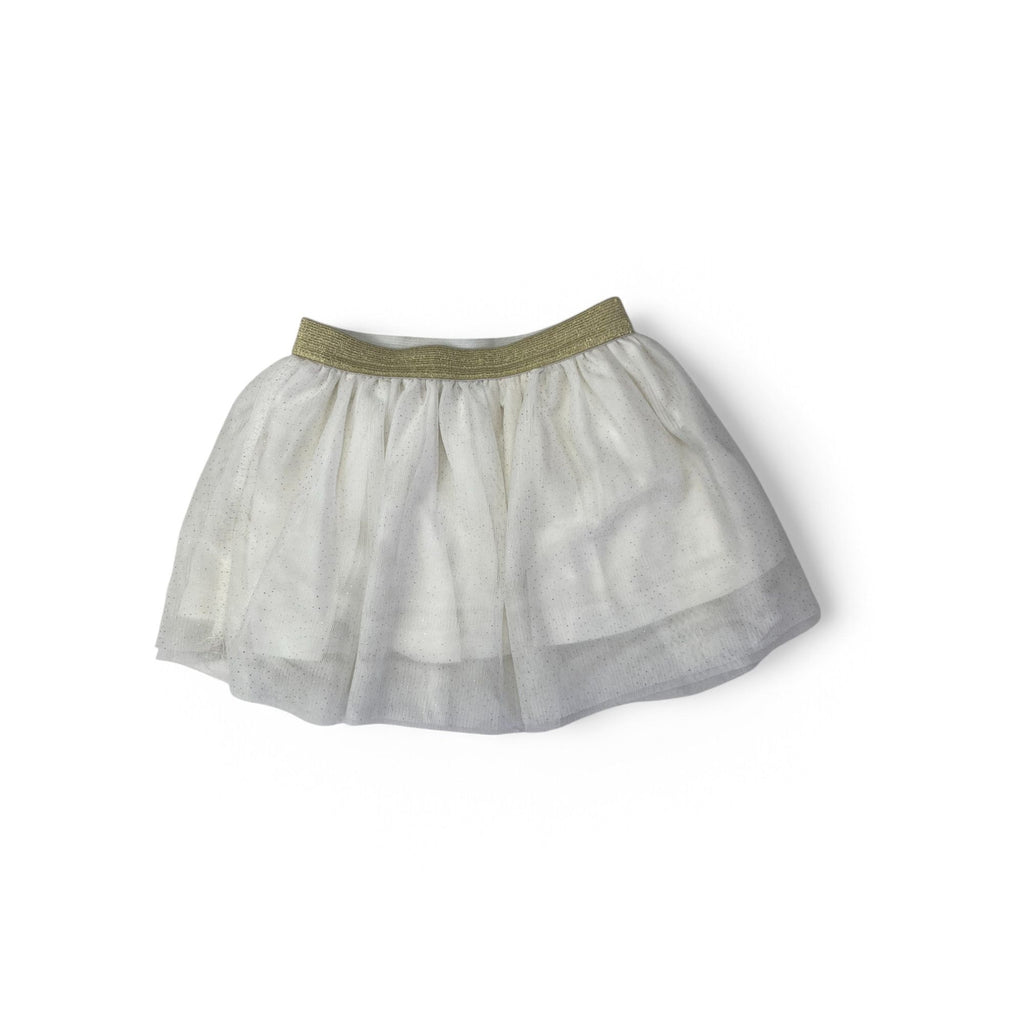 12-18M White & Gold Tulle Skirt - Ackermans