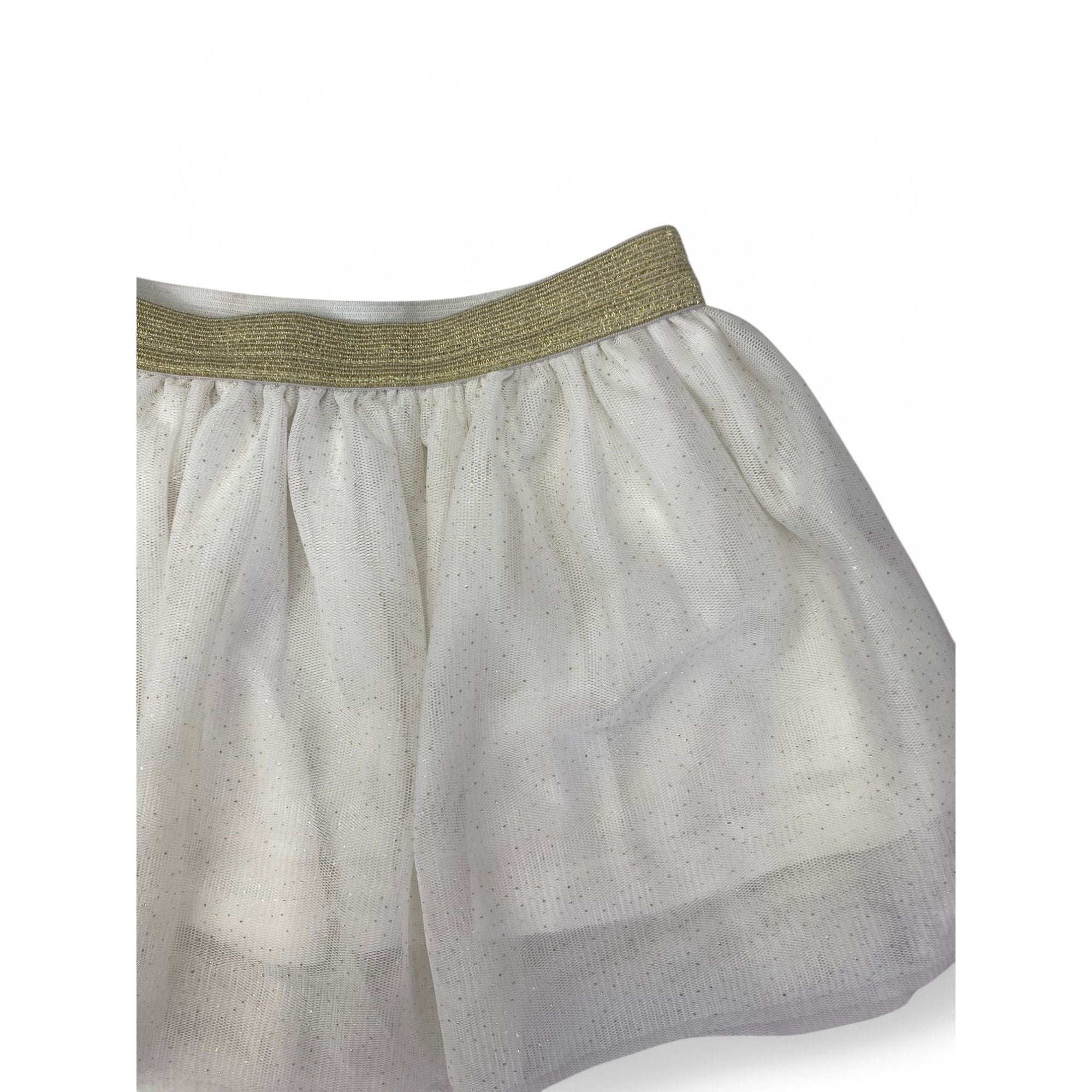 12-18M White & Gold Tulle Skirt - Ackermans