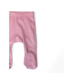 NB Pink Velour Footed Leggings - Cuddlesome