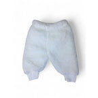 0-3M White Teddy Fleece Pants - Cuddlesome