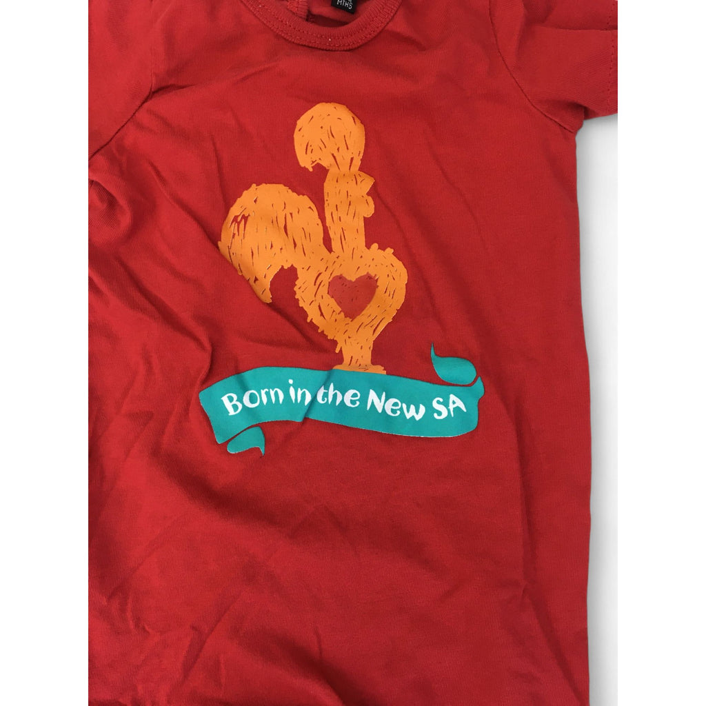 3-6M Red Nandos Romper - Real