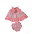 1-3M Coral Strappy Tiered Dress & Bloomer - Woolworths