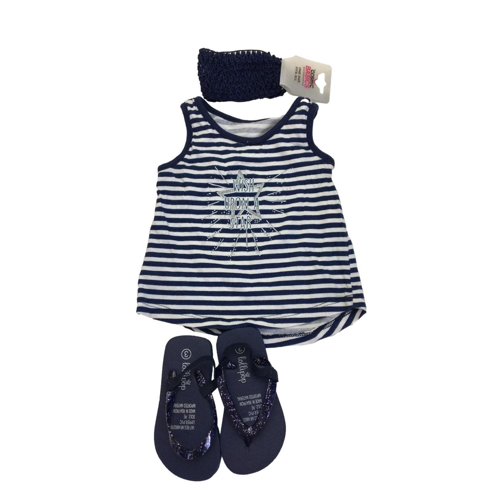 0-6M Girls Summer 3-Piece Bundle