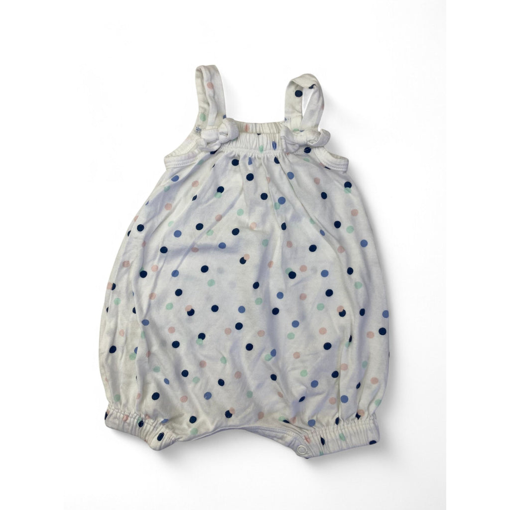 Newborn White & Pastel Dotted Romper - Woolworths