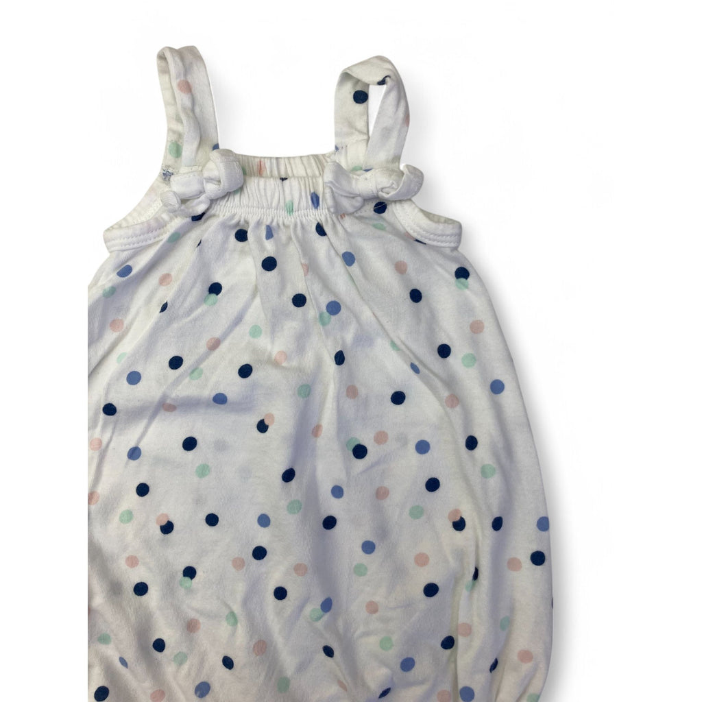 Newborn White & Pastel Dotted Romper - Woolworths