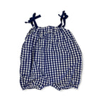 1-3M Blue & White Gingham Romper - Woolworths