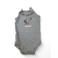 3-6M Grey Ribbed Strappy Bodysuit - Woolworths