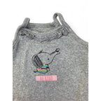 3-6M Grey Ribbed Strappy Bodysuit - Woolworths