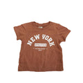 UK 4-6M Peach & White "New York" T-shirt - H&M
