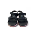 Size 6 - Black & Pink Double Strap Sandals - Qtee