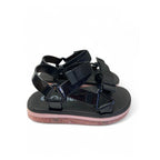 Size 6 - Black & Pink Double Strap Sandals - Qtee