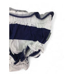 3-6M Navy Blue Stripe Paperbag Bloomer - Earthchild