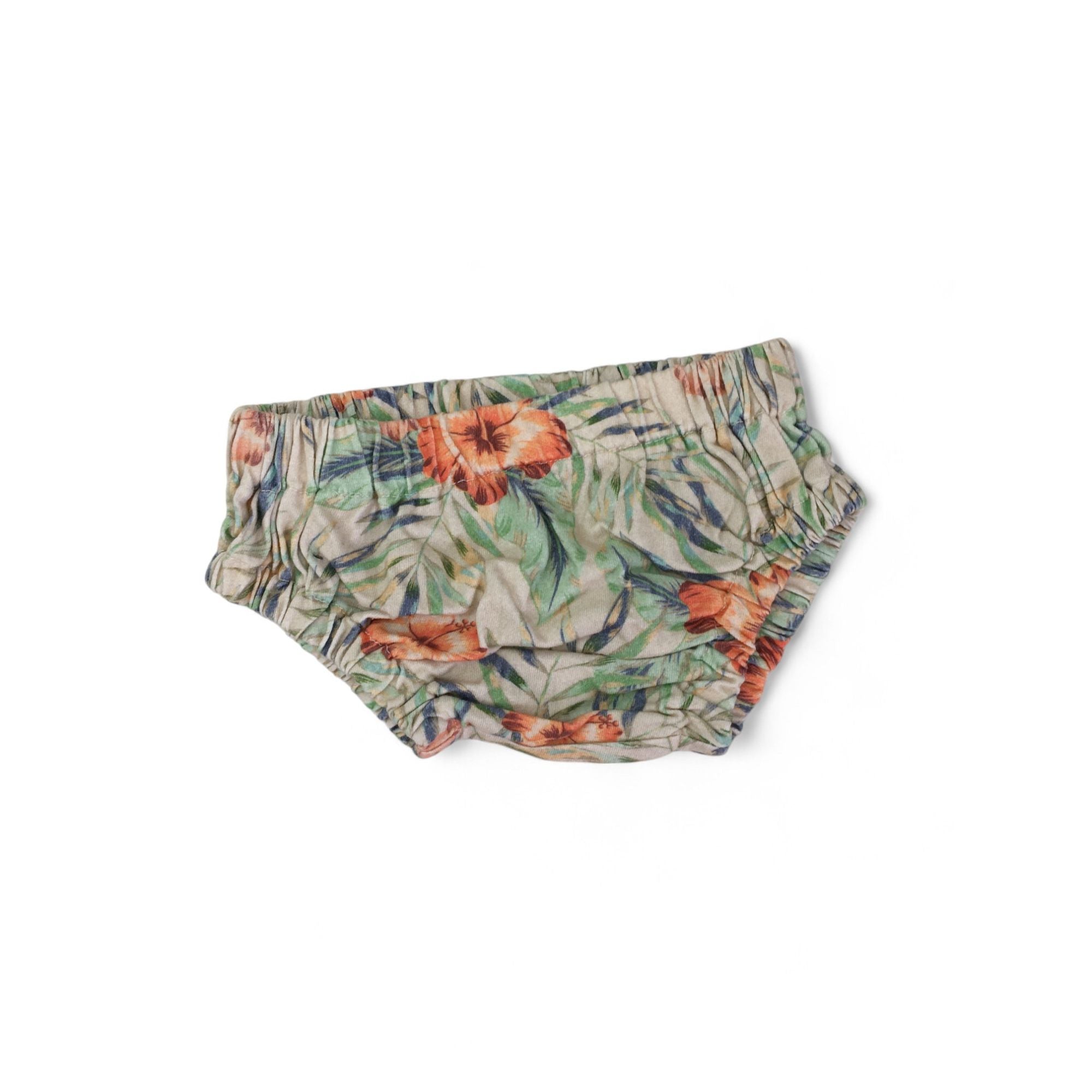 0-3M Muted Autumnal Floral Bloomer - Baba Fishees
