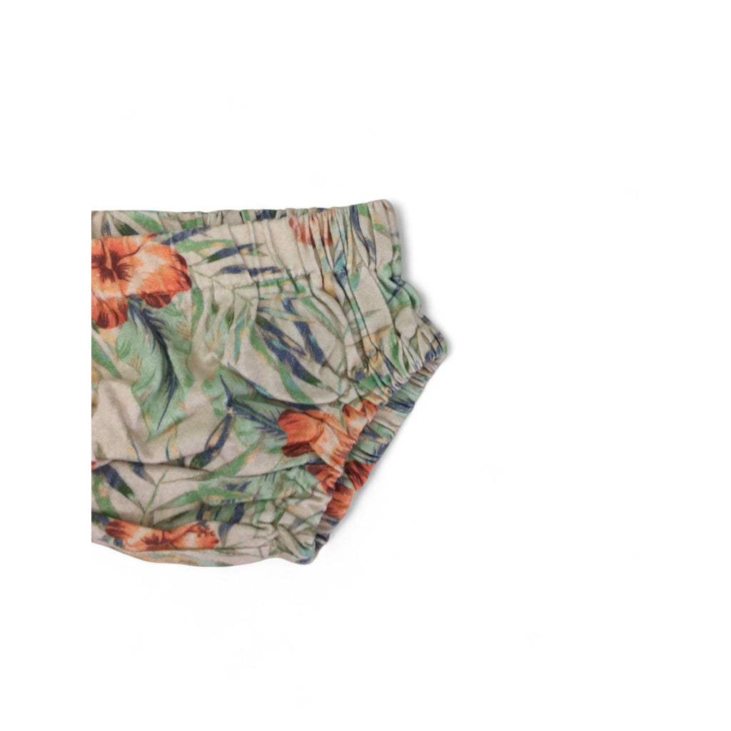 0-3M Muted Autumnal Floral Bloomer - Baba Fishees