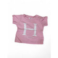 0-3M Light Pink & White Harvard T Shirt - Cotton On