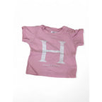 0-3M Light Pink & White Harvard T Shirt - Cotton On