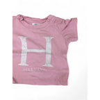 0-3M Light Pink & White Harvard T Shirt - Cotton On