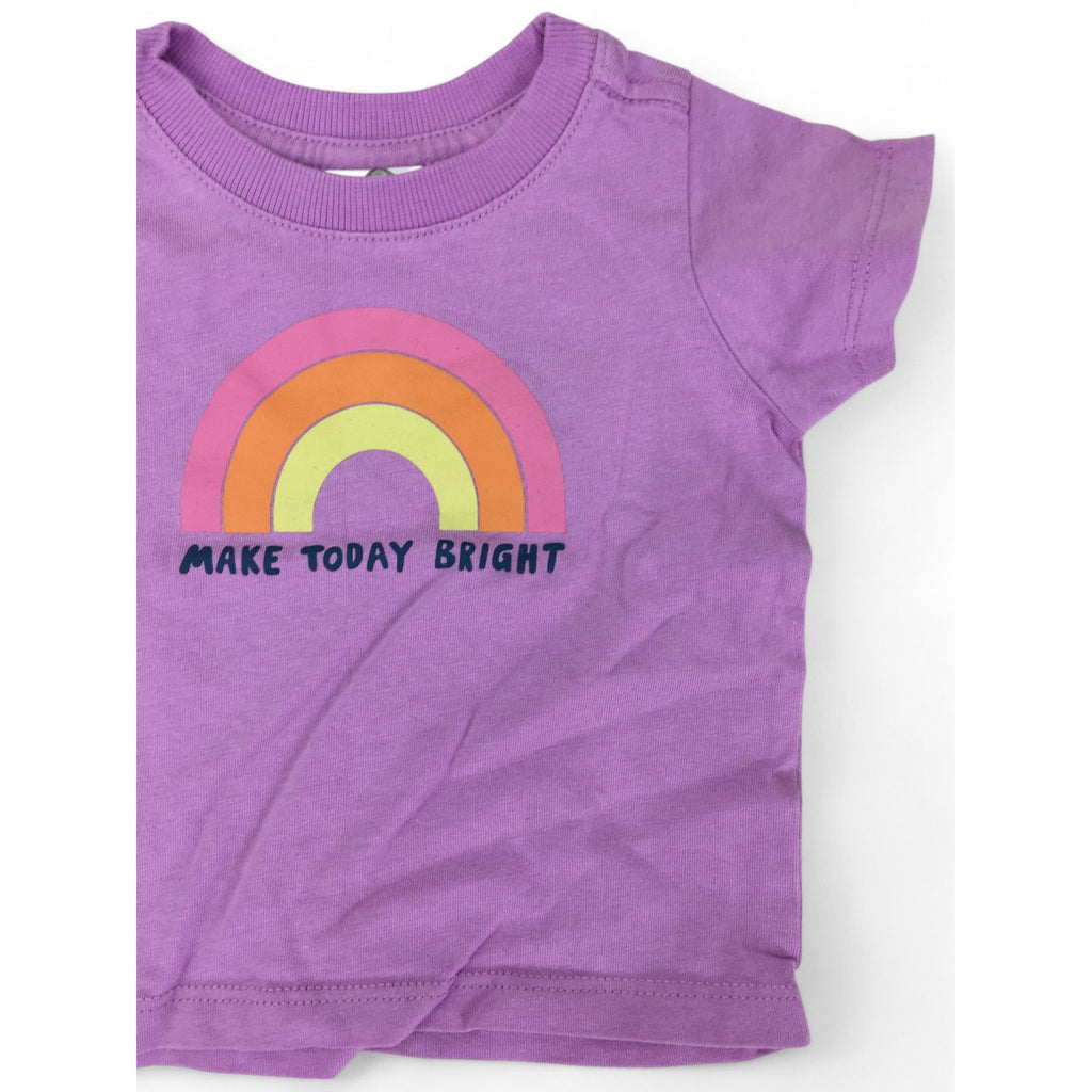 0-3M Lilac Rainbow T Shirt - Cotton On