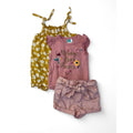 3-6M Yellow Romper, Pink Bodysuti & Shorts - Ackermans