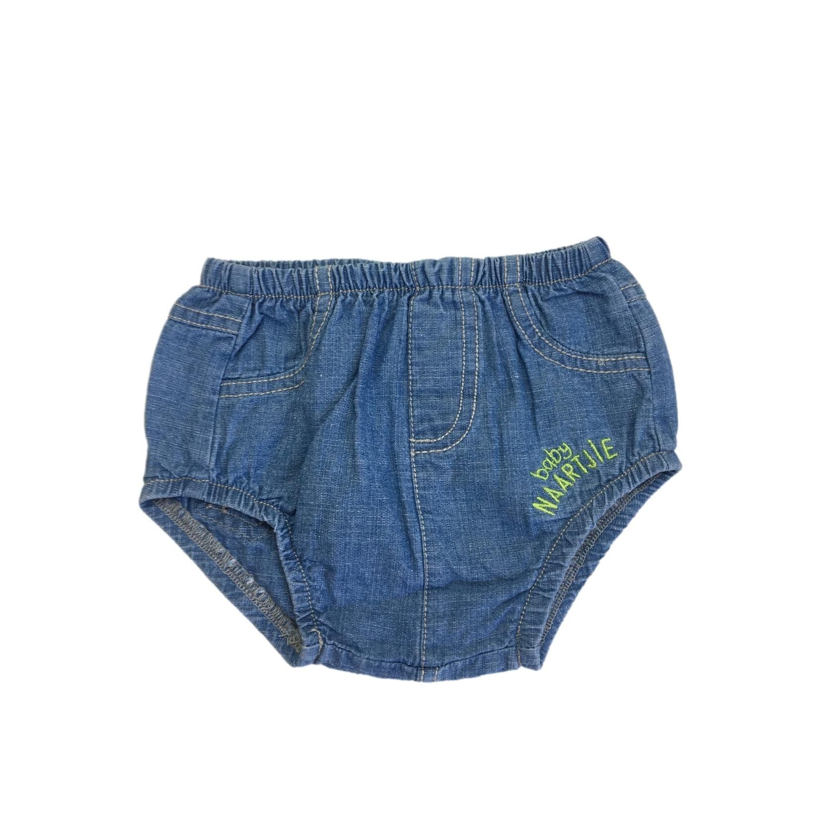 Newborn Light Blue Denim Bloomers - Naartjie