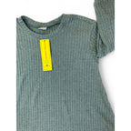 2-3Y Teal Waffle Knit Tunic Dress - Shein