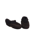 Newborn Brown Suede Fleece Lined Booties