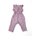 3-6M Light Pink Floral Easy Waist Jumpsuit - Clicks