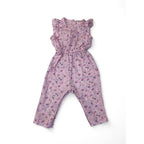 3-6M Light Pink Floral Easy Waist Jumpsuit - Clicks