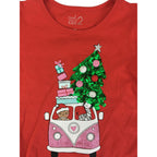 2Y red Sequinned Christmas Tree Puff Sleeve Top - Woolworths