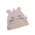 NB Pink Cotton Bunny Beanie - Woolworths