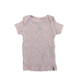3-6M Pink & Black Dotted Ribbed T-shirt - Cotton On