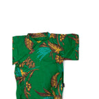 0-6M Green Shweshwe Side Tie Romper - Krag Drag