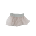 0-3M Pale Pink & Silver Banded Tulle Skirt - Another Planet