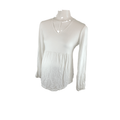 Size 34 White Long Sleeve Maternity Top - Edit