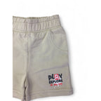 6-9M Beige Cotton Shorts - OneTwoThree