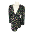 UK Size 12  Black, Pink & Green Floral Wrap Maternity Tunic - Asos