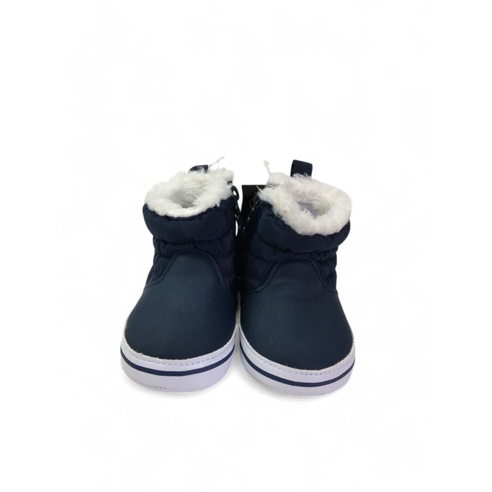 Size 0 - Navy Blue Puffer Fleece Lined Boots - Woolworths