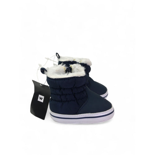*NEW* Size 0 - Navy Blue Puffer Fleece Lined Boots - Woolworths