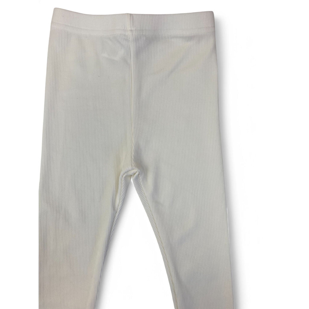 12-18M Cream Ribbed Leggings - Shein