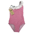 *NEW* 2Y Pink & White Gingham Frill Sleeve Swimsuit - Kiwi Saint-Tropez